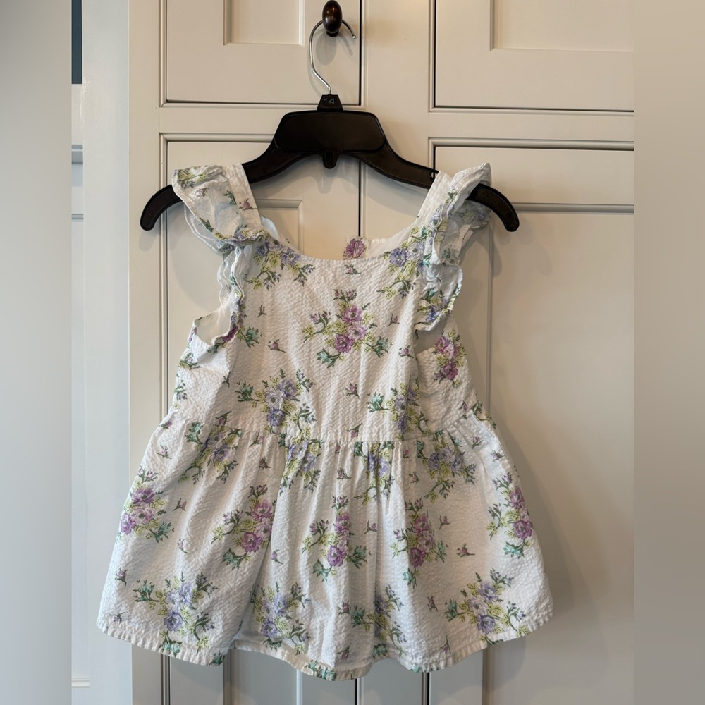 Janie and Jack Floral Ruffle Blouse